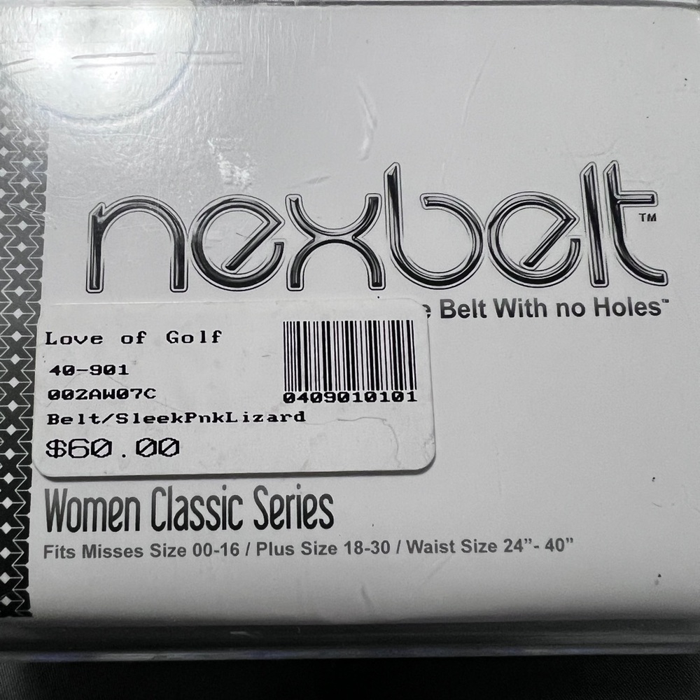 New NextBelt Pink Lizzard with Embellished Silver crystal Buckle belt - Picture 4 of 7